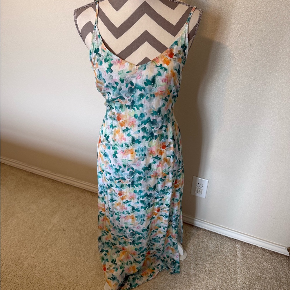 Cloth & Stone Multicolor Floral Midi Dress